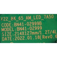 LED DRIVER PARA TV SAMSUNG / NUMERO DE PARTE BN94-17422D / BN41-02999B / BN9417422D / 17422D / BN97-20145A / PANEL CY-TB065JMAV3H / DISPLAY BN96-52427A / BN9652427A / MODELO QN65QN800BFXZA AD03 / QN65QN900BFXZA AD02 / QN65QN900BFXZA AA01